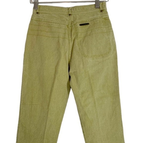 Vintage Sergio Valente High Waist Straight Leg Jeans Size Small Green - Picture 5 of 8